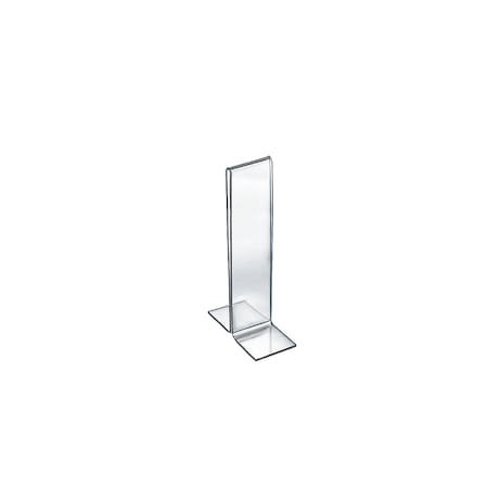 Azar Displays 2"W x 8"H Double-Foot Two Sided Sign Holder, PK10 152758